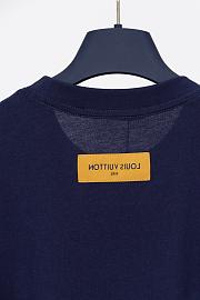 LV heavy-duty beaded letter embroidered short-sleeved T-shirt - 3