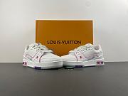 Louis Vuitton LV trainer all white pink - 4
