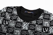 LOUIS VUITTON 2025 New Classic Checkerboard Print Short-Sleeved Crewneck - 4