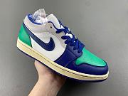 Air Jordan 1 Low Blends Abstract Blocking With Throwback Mavs Colors 553558-147 - 6