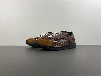 Bottega Veneta Orbit suede-trimmed mesh sneakers brown