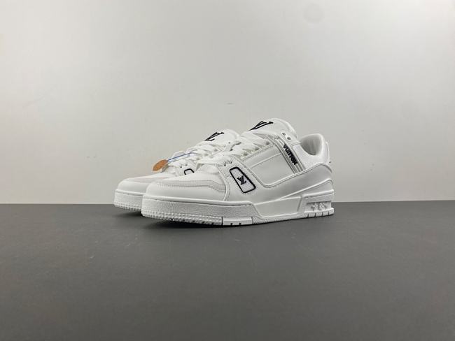 LV Trainer Sneaker all white 1AIKUB - 1