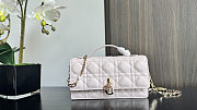 Dior Mini Bag Latte Cannage Lambskin 21x11.5x4.5 cm - 1