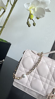 Dior Mini Bag Latte Cannage Lambskin 21x11.5x4.5 cm - 3