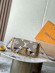 LV Multi Pochette beige brown crossbody bag with designer pattern 24*14*9CM - 1