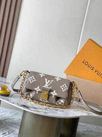 LV Multi Pochette beige brown crossbody bag with designer pattern 24*14*9CM