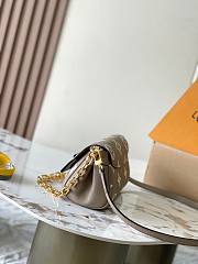 LV Multi Pochette beige brown crossbody bag with designer pattern 24*14*9CM - 3