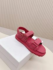 Dior Burgundy Sandals – Sleek & Bold Design - 4