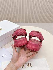 Dior Burgundy Sandals – Sleek & Bold Design - 6