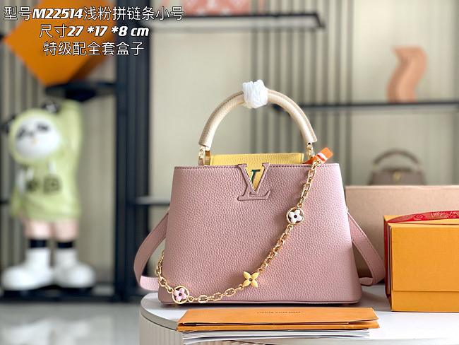 Louis Vuitton LV Capucines Mini Women's Handbag M22375 Pink 27x18x9 cm - 1