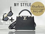 Louis Vuitton Capucines BB Bag Black - size: 27x18x9cm (limited Mirror) - 1