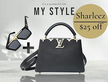 Louis Vuitton Capucines BB Bag Black - size: 27x18x9cm (limited Mirror)