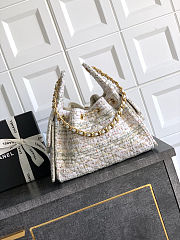 Chanel 25 Hobo bag white 20x 22x12.5cm - 5