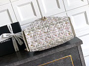 Chanel 25 Hobo bag white 20x 22x12.5cm - 4