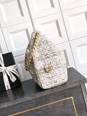 Chanel 25 Hobo bag white 20x 22x12.5cm - 2