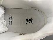 Louis Vuitton LV Trainer Sneaker in White with Blue & Purple Accents - 2