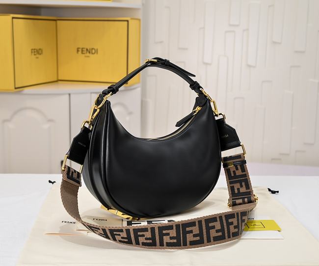Fendigraphy Small Leather Bag 29x24.5x10cm - 1
