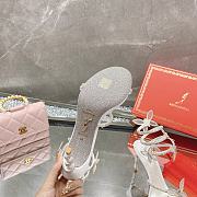 Margot Crystal White Platform Sandal 9.5cm - 4
