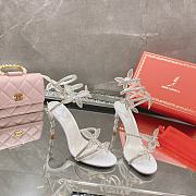 Margot Crystal White Platform Sandal 9.5cm - 3