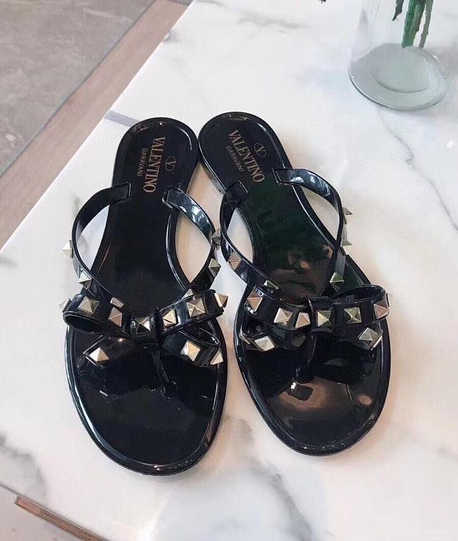 Vaentino jelly bow sandal black - 1