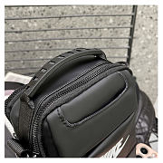 Men's shoulder bag, mini chest bag clutch black - 2