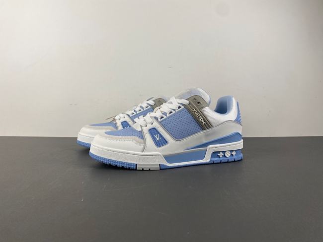 LOUIS VUITTON Trainer 2.0 White Blue - 1