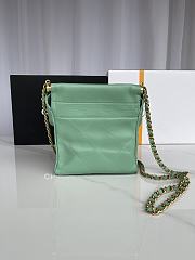 Chanel Lambskin Resin Gold Tone Metal 'Light Green' 17x16x7cm - 3