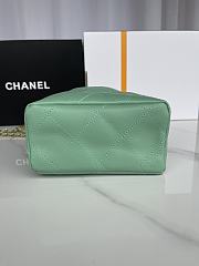 Chanel Lambskin Resin Gold Tone Metal 'Light Green' 17x16x7cm - 2