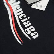 Coke fuzzy print hooded sweatshirt loose fit unisex black - 2