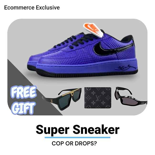 Nike Air Force 1 Low Protro Kobe Bryant x FC Barcelona Persian Violet II7062-500 - 1