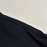 Silver printed hooded sweatshirt, loose fit, unisex, black - 3