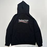 Coke letter print hooded sweatshirt loose fit unisex black - 4