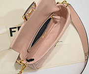 Fendi Baguette Pink FF Canvas Bag size 28x6.5x13.5cm - 4