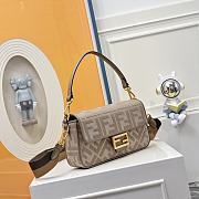 Fendi Baguette Brown FF Canvas Bag size 28x6.5x13.5cm - 5