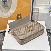 Fendi Baguette Brown FF Canvas Bag size 28x6.5x13.5cm - 4