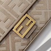 Fendi Baguette Brown FF Canvas Bag size 28x6.5x13.5cm - 2