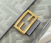 Fendi Baguette Green FF Canvas Bag size 28x6.5x13.5cm - 2
