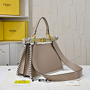 Peekaboo ISeeU Small Multicolour interlaced leather bag Size 33cm - 2