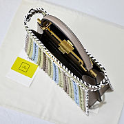 Peekaboo ISeeU Small Multicolour interlaced leather bag Size 33cm - 3