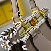 Peekaboo ISeeU Small Multicolour interlaced leather bag Size 33cm - 5