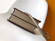 Fendi Peekaboo Mini crossbody bag in blue-brown color size 27 cm - 2