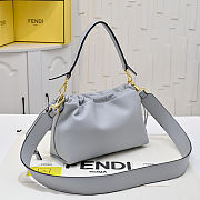 Fendi Mamma Baguette Grey nappa leather bag size 26,5x8,5x18cm - 6