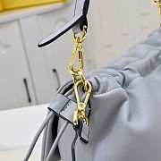 Fendi Mamma Baguette Grey nappa leather bag size 26,5x8,5x18cm - 2
