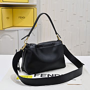 Fendi Mamma Baguette Black nappa leather bag size 26,5x8,5x18cm - 4