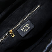 Fendi Mamma Baguette Black nappa leather bag size 26,5x8,5x18cm - 3