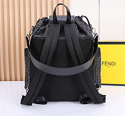Fendi Strike Large FF jacquard fabric backpack size 40×46×25 - 4