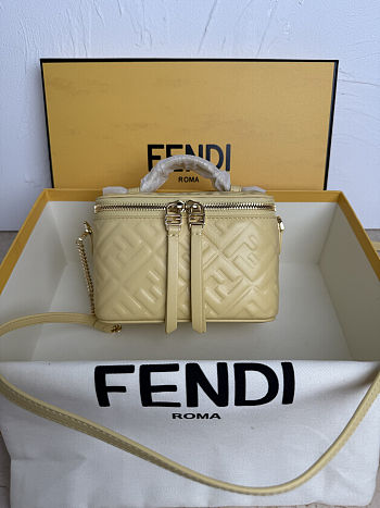 FENDI mini Vanity FF-motif crossbody bag size 11x5.5cm