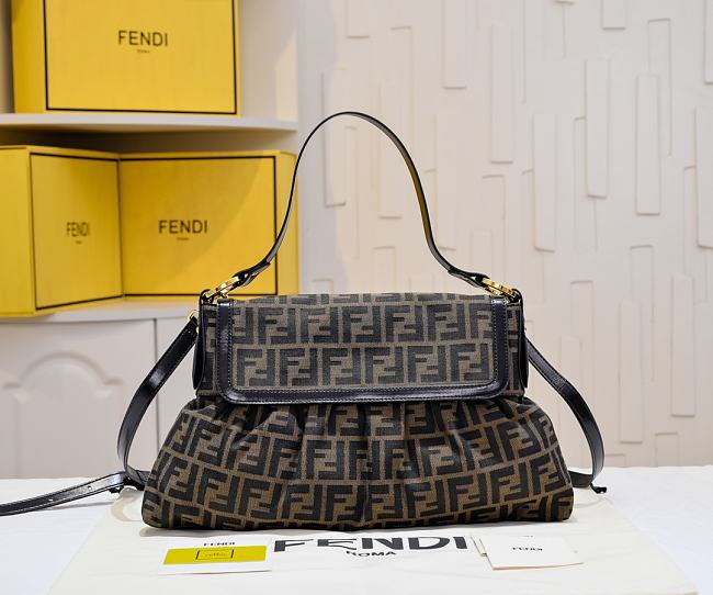 Fendi Zucca Chef Shoulder Bag 34x21x7cm - 1