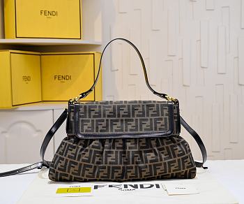 Fendi Zucca Chef Shoulder Bag 34x21x7cm