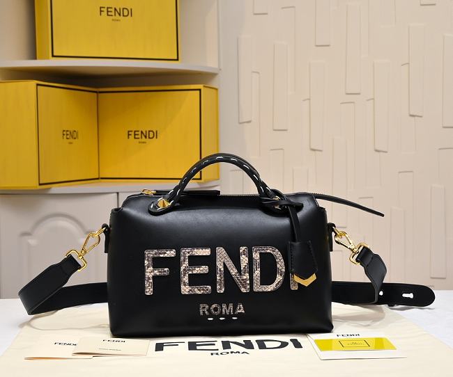 Fendi By The Way Boston mini handbag black 17x8x12cm - 1